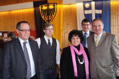 Walter Heiler, Christian Holzer, Sigrid Höfle, Stefan Rebmann und Innenminister Gall